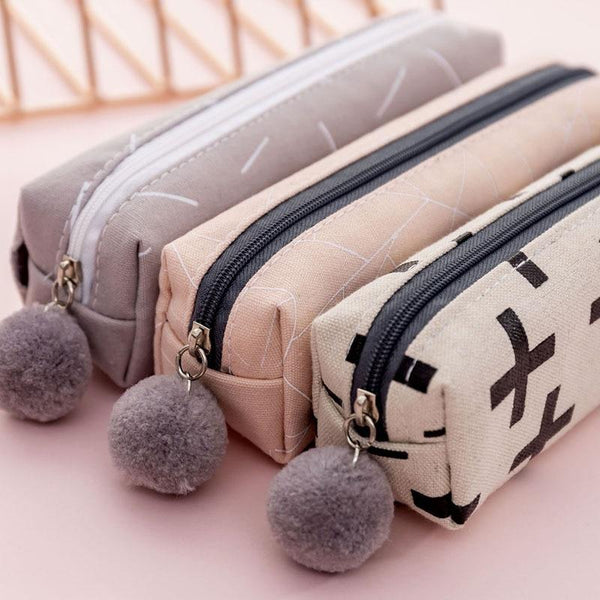 Plush Ball Pencil Case