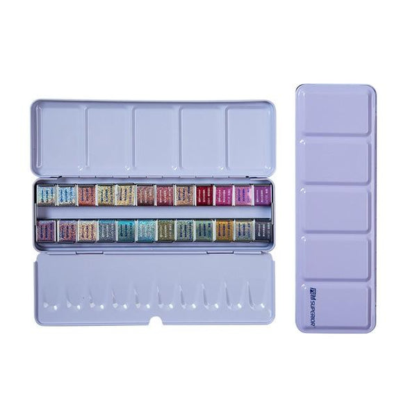 12/24/48 Colors Pearlescent Glitter Watercolor