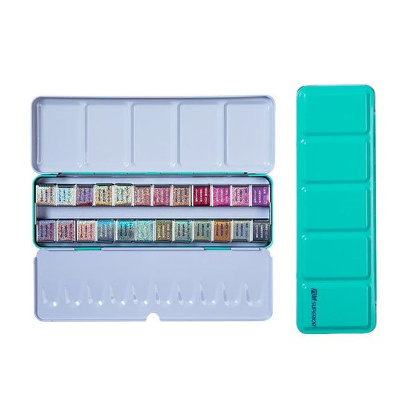 12/24/48 Colors Pearlescent Glitter Watercolor