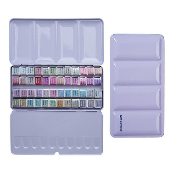 12/24/48 Colors Pearlescent Glitter Watercolor