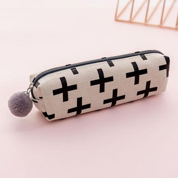 Plush Ball Pencil Case