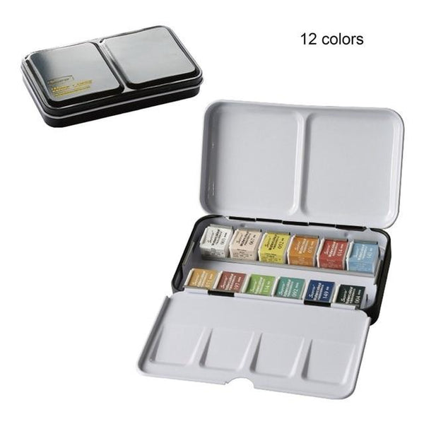 Professional 12/24/36/48 Colors Solid Watercolor