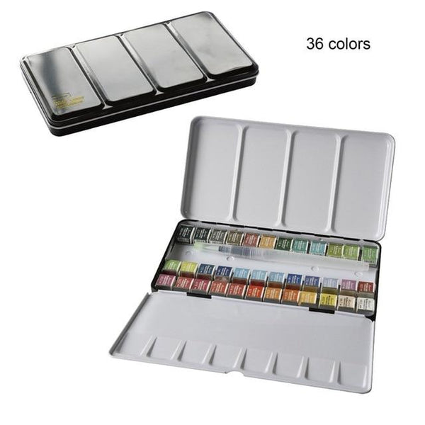 Professional 12/24/36/48 Colors Solid Watercolor