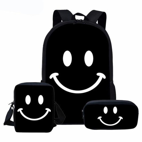 Cute Smiley Face Custom Bagpack