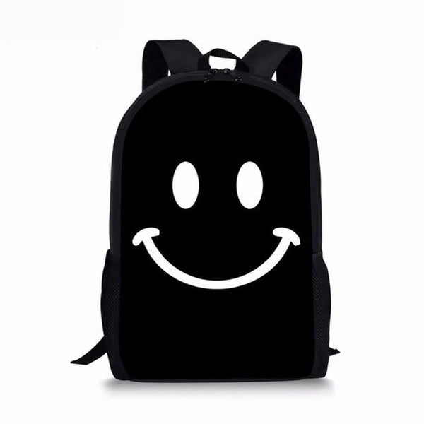 Cute Smiley Face Custom Bagpack