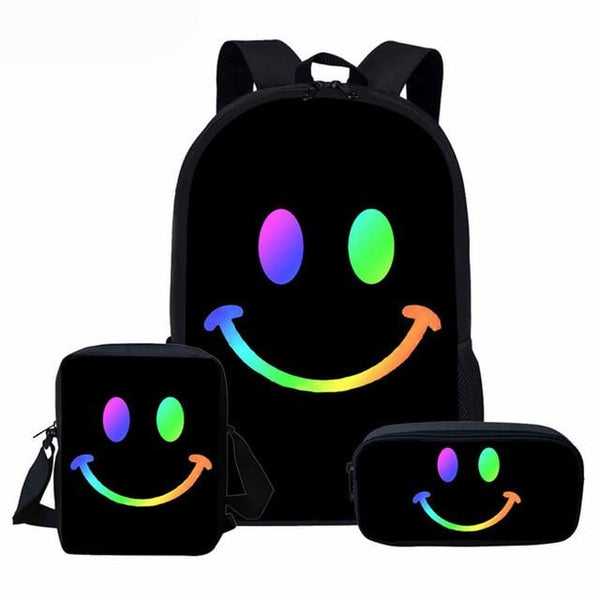 Cute Smiley Face Custom Bagpack
