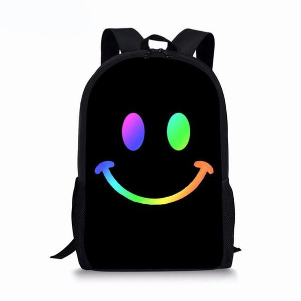 Cute Smiley Face Custom Bagpack