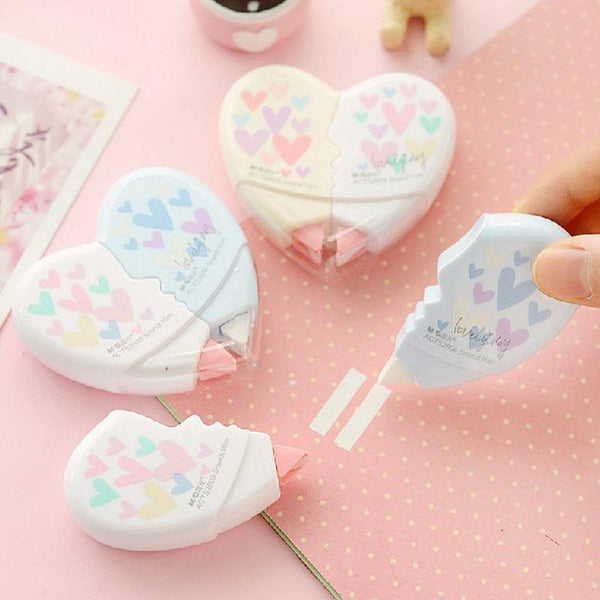 Love Heart milky  correction tape