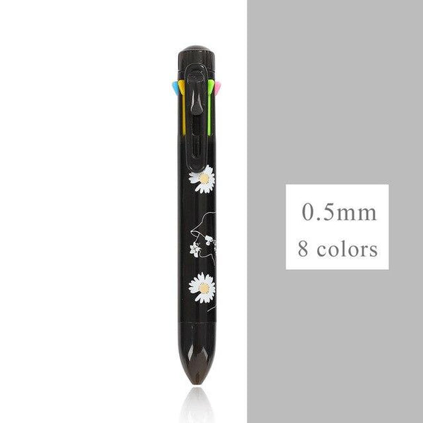 8 Color Cute Daisy Ballpoint Pen