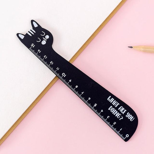 Cartoon Wooden Cat Ruler