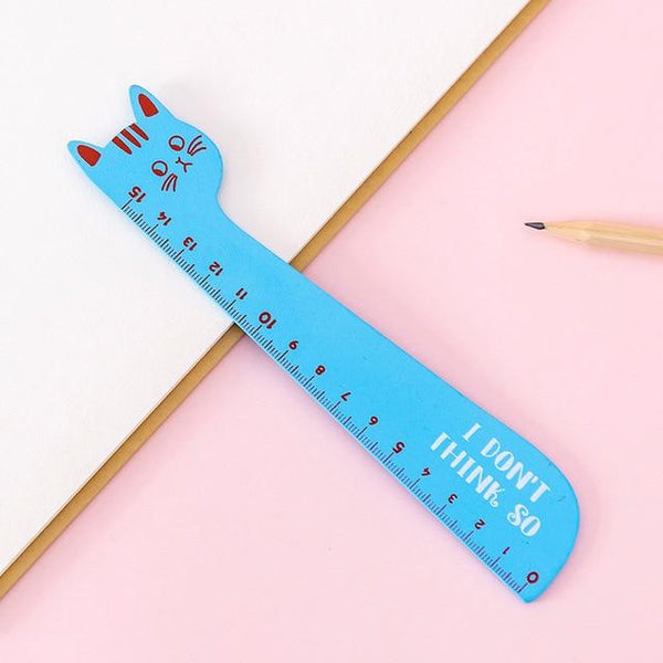 Cartoon Wooden Cat Ruler